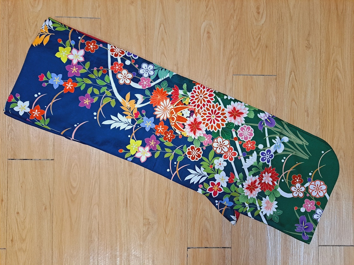S48　紺綠流花